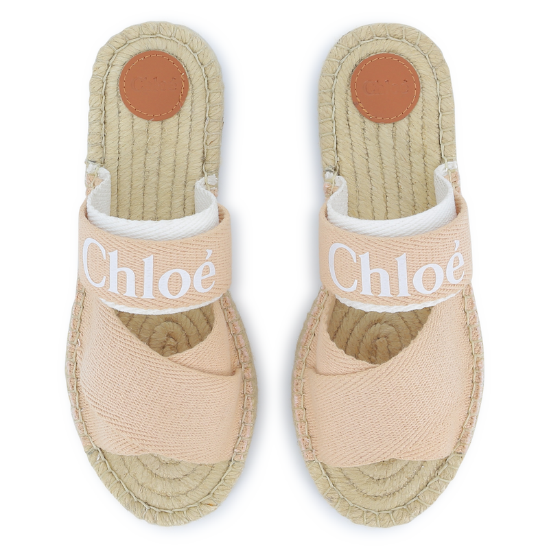 Canvas and rope slides CHLOE 
                    GIRL