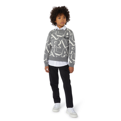 Pleated Trousers KARL LAGERFELD KIDS BOY