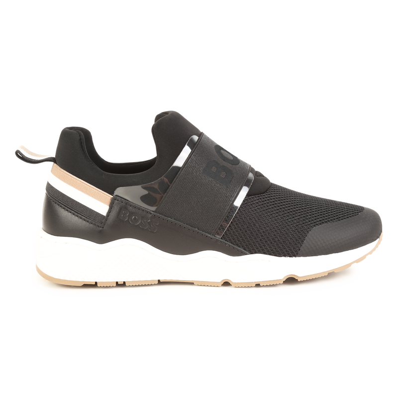 Sneakers with elastic