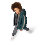 Hooded down jacket KARL LAGERFELD KIDS 
                    BOY