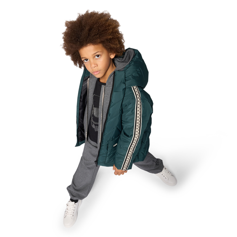 Hooded down jacket KARL LAGERFELD KIDS 
                        BOY