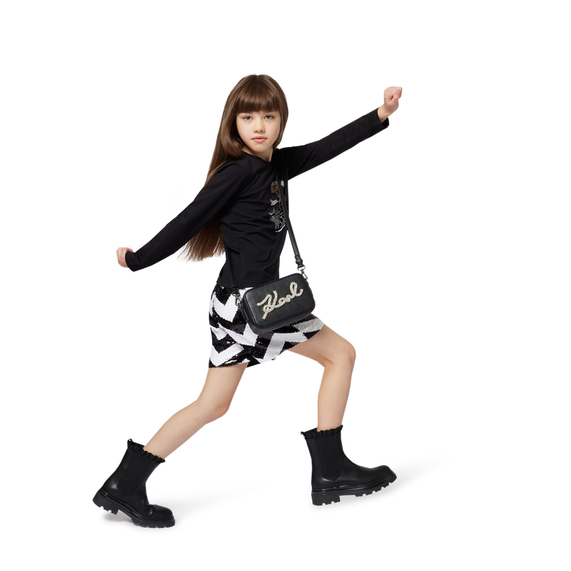 Herringbone shorts KARL LAGERFELD KIDS 
                    GIRL