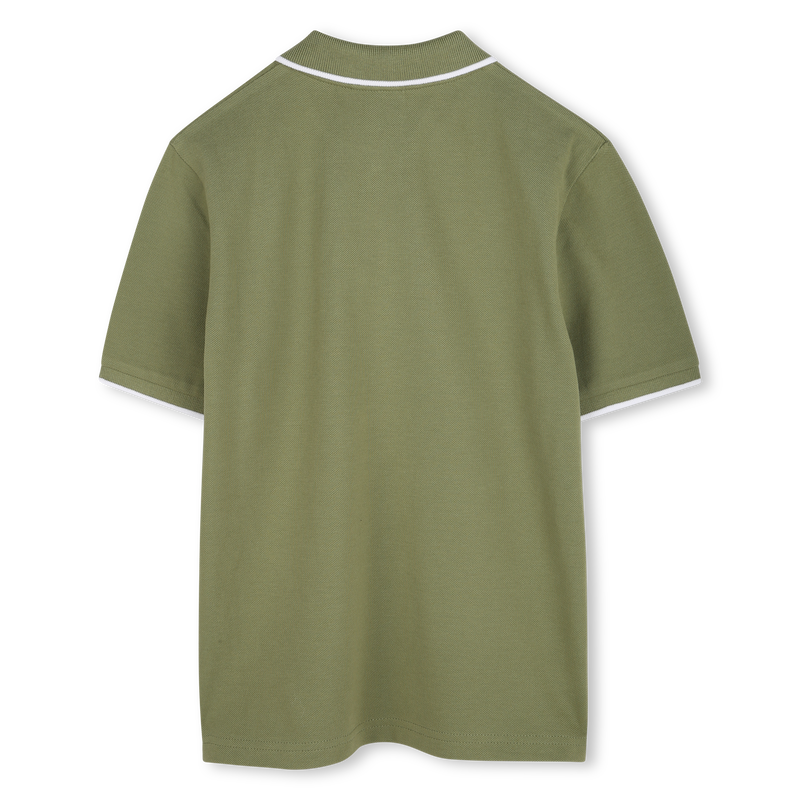 Plain cotton piqu&eacute; polo shirt BOSS 
                        BOY