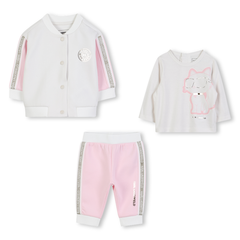 3-piece jogging set KARL LAGERFELD KIDS 
                        GIRL