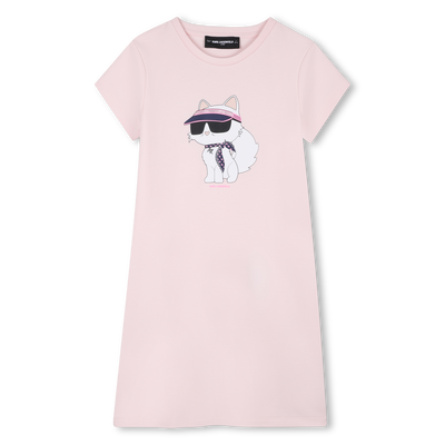 Short-Sleeved Dress KARL LAGERFELD KIDS GIRL