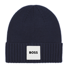 Knitted beanie, NAVY, hi-res