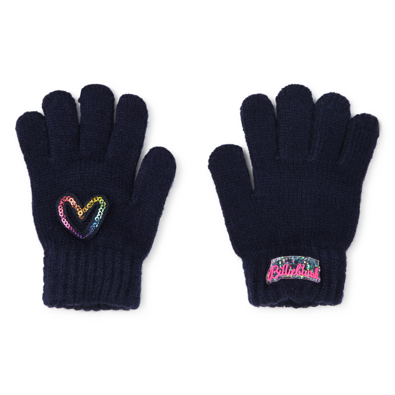 Sequin Heart Gloves BILLIEBLUSH 
                        GIRL