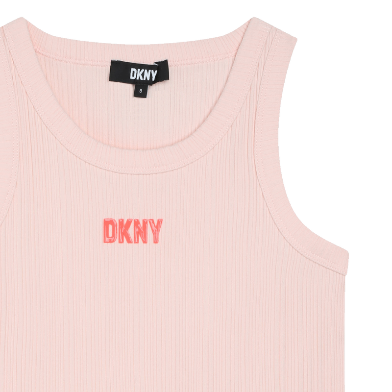 Cotton tank top DKNY 
                    GIRL