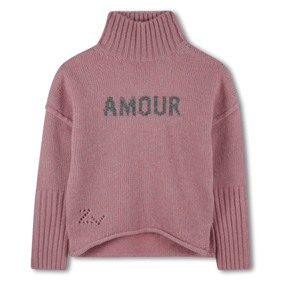 Metallic sweater with jacquard pattern ZADIG & VOLTAIRE GIRL