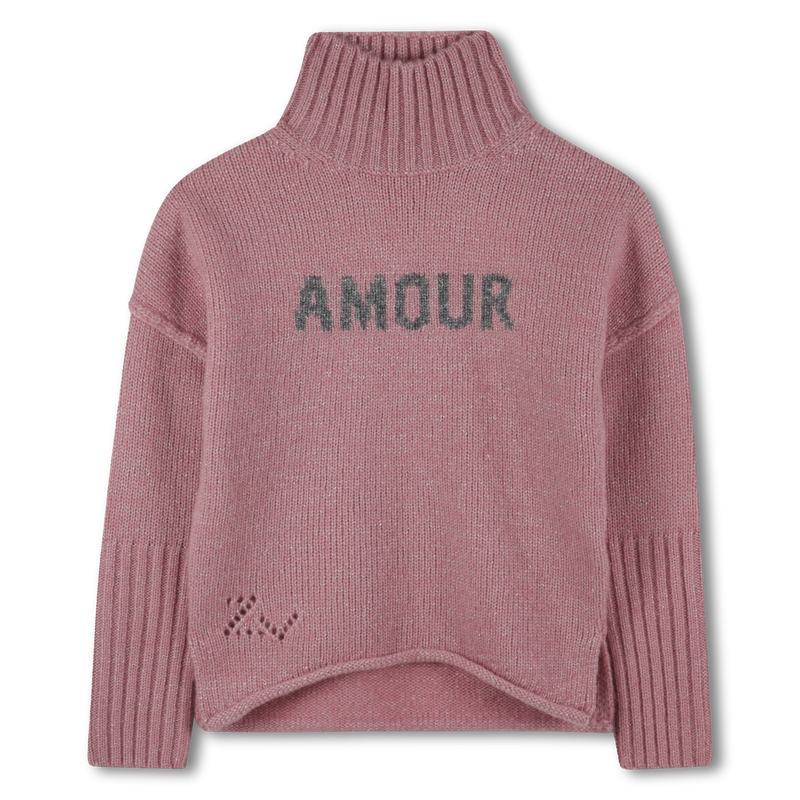 Metallic sweater with jacquard pattern ZADIG & VOLTAIRE 
                        GIRL