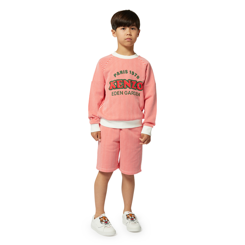 Striped cotton Bermuda shorts KENZO KIDS 
                        BOY
