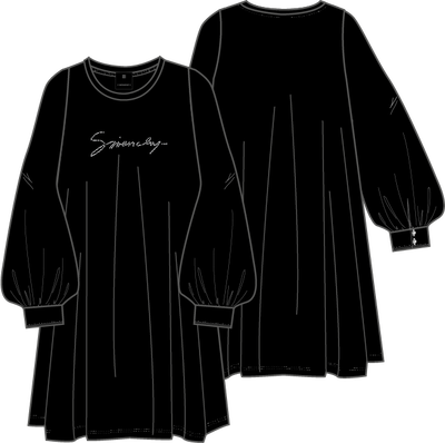 Dress with satin sleeves GIVENCHY GIRL