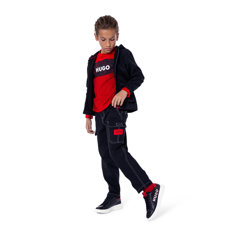 T-shirt with framed logo print HUGO 
                    BOY