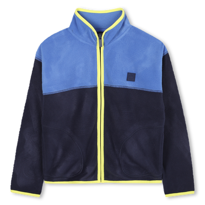 Two-tone fleece cardigan TIMBERLAND BOY