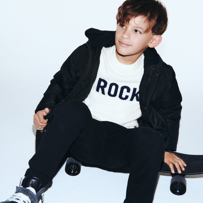 Water-repellent hooded parka ZADIG & VOLTAIRE 
                        BOY