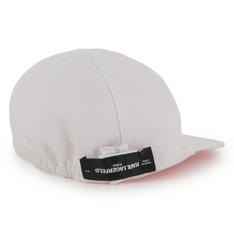 Reversible cotton cap KARL LAGERFELD KIDS 
                        GIRL