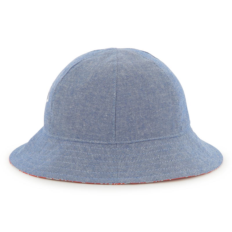 Reversible cotton bucket hat KENZO KIDS 
                        UNISEX