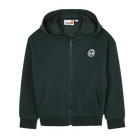 Hooded jogging cardigan, DARK GREEN, hi-res