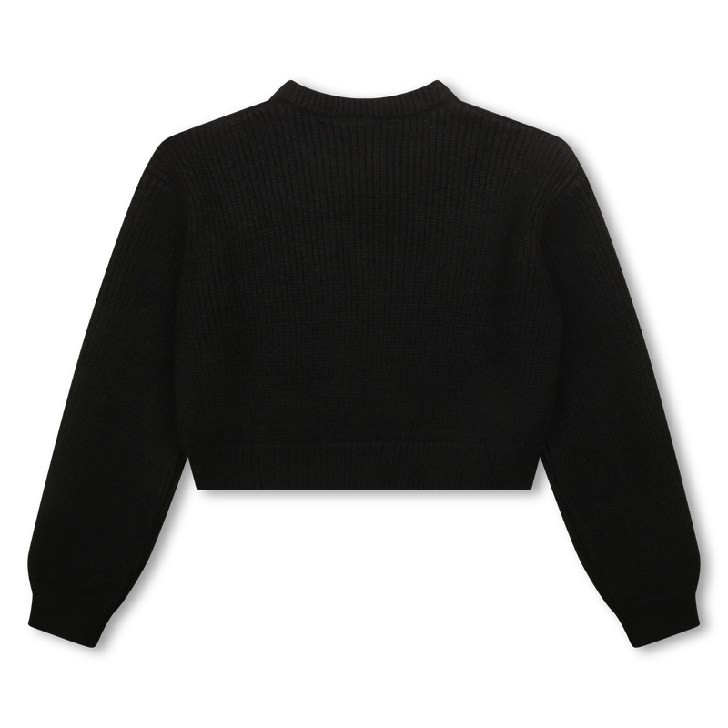 Cropped knit pullover HUGO 
                    GIRL