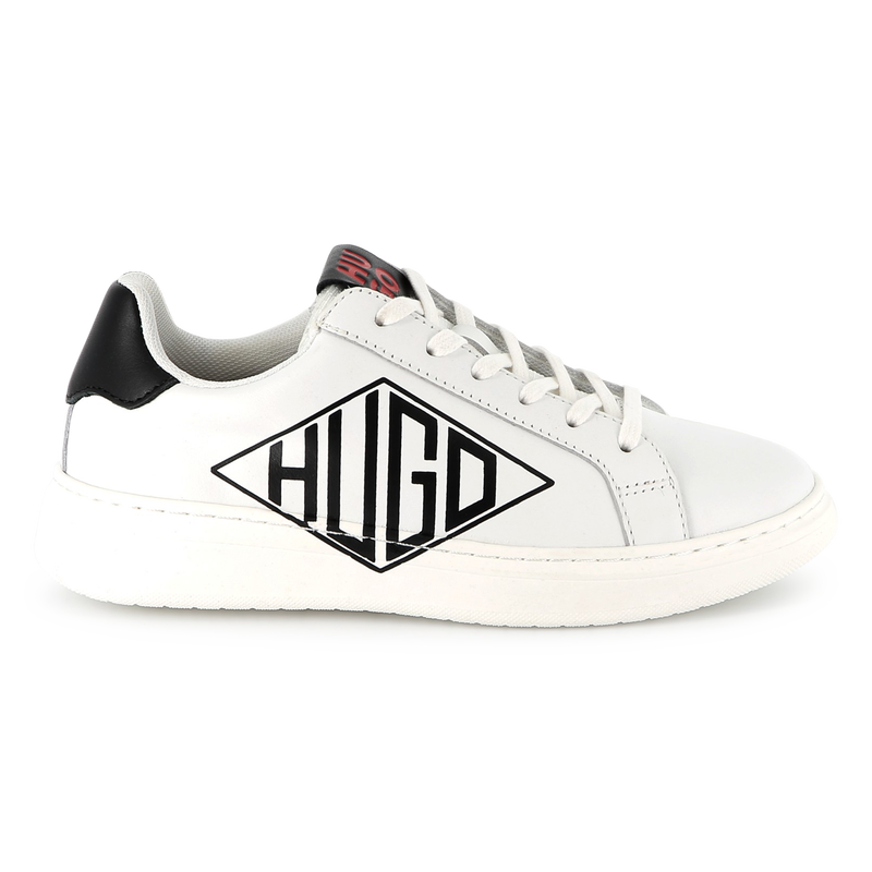 Lace-up leather trainers HUGO 
                    BOY