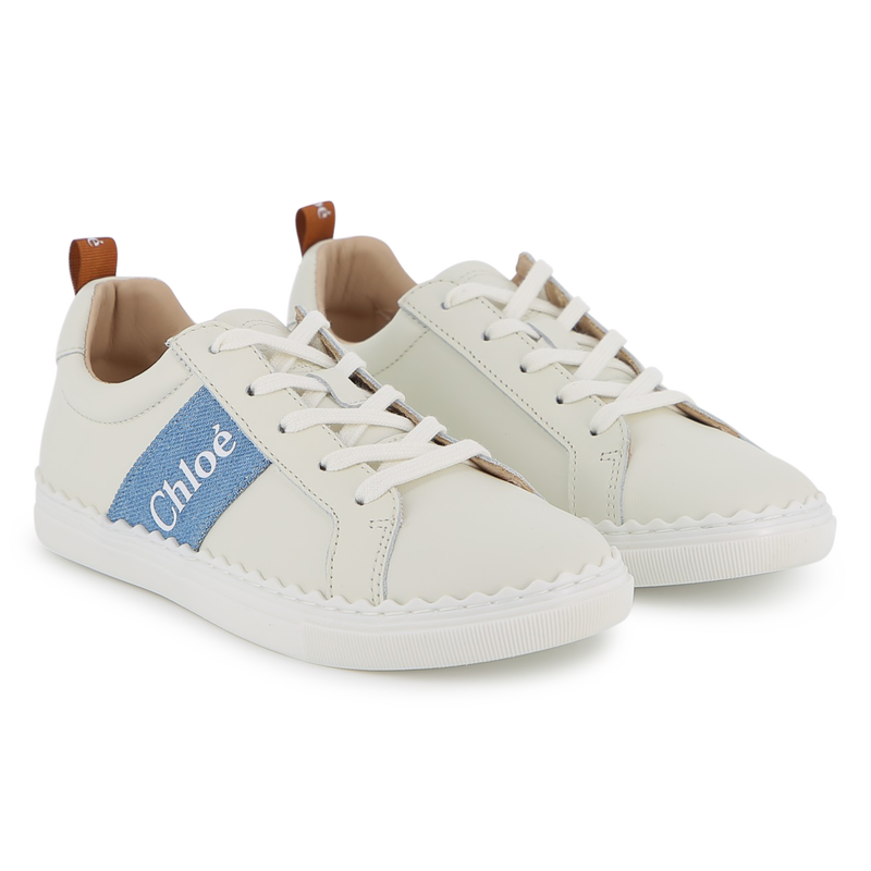 Cowhide Leather Sneakers CHLOE 
                        GIRL