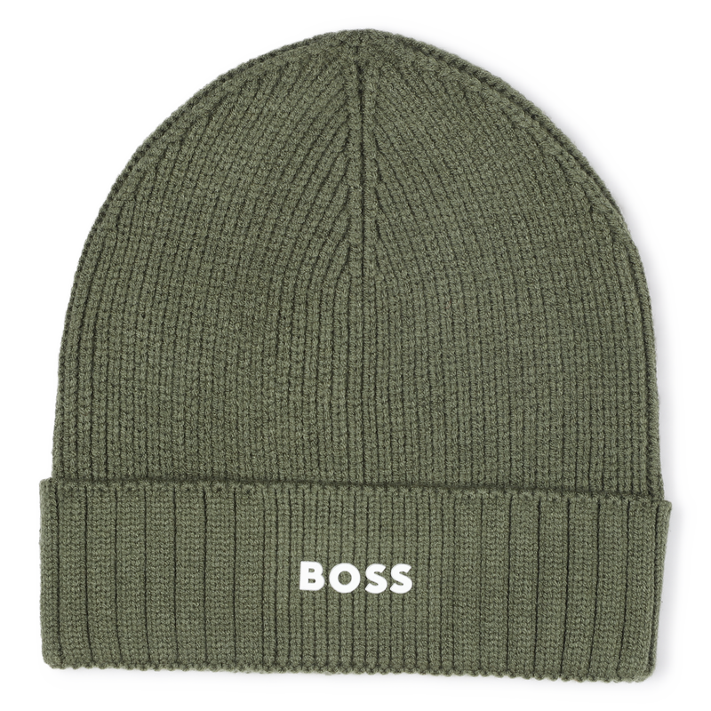 Knitted hat with logo BOSS 
                    BOY