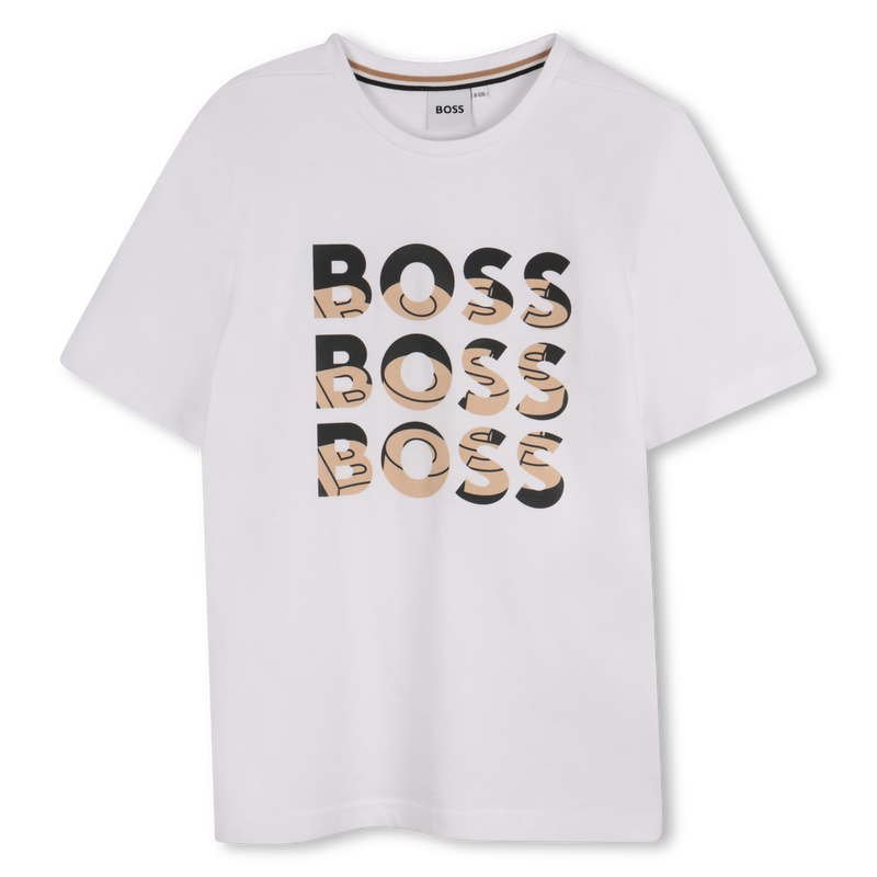 Short-Sleeved Cotton T-Shirt BOSS 
                        BOY