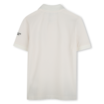 Short-sleeved cotton polo KENZO KIDS UNISEX
