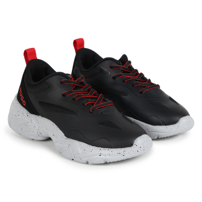 Multi-Texture Lace-Up Sneakers HUGO BOY