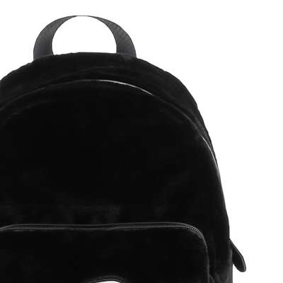 Small backpack made of fluffy fleece KARL LAGERFELD KIDS GIRL