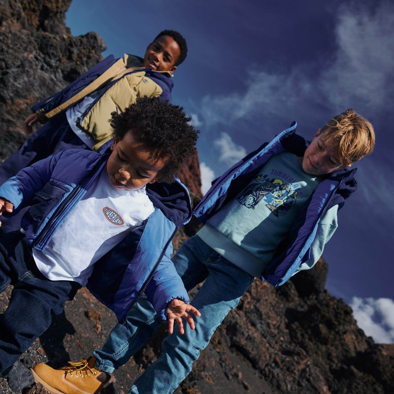 Water-repellent hooded down jacket TIMBERLAND 
                        BOY