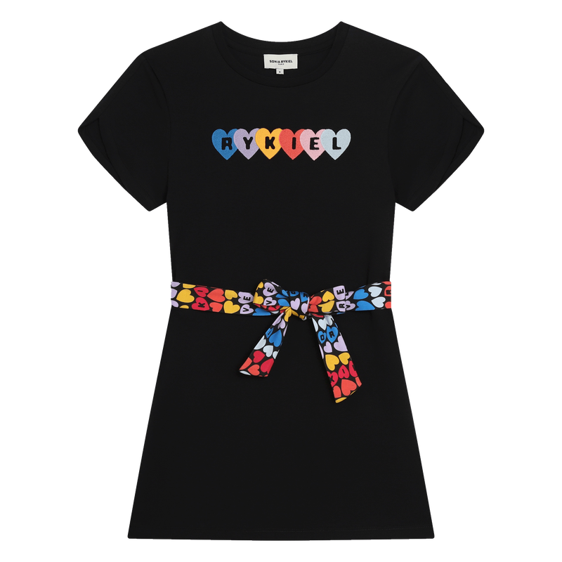 Belted Cotton Dress SONIA RYKIEL 
                    GIRL
