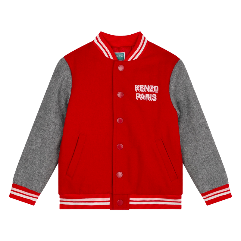 Embroidered Woolen Jacket KENZO KIDS 
                        GIRL