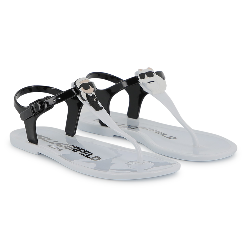 SANDALS WITH ADJUSTABLE STRAPS KARL LAGERFELD KIDS 
                        GIRL