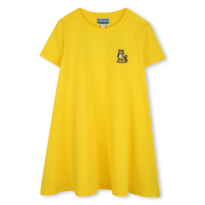 Embroidered Flared Dress KENZO KIDS GIRL