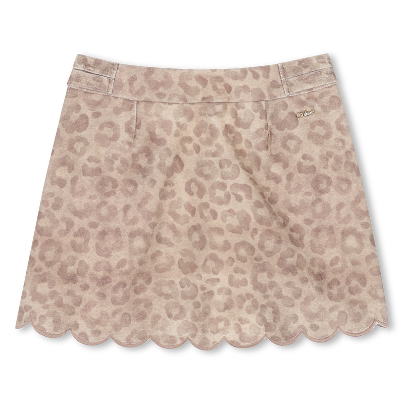 Short skirt with leopard print CHLOE 
                    GIRL