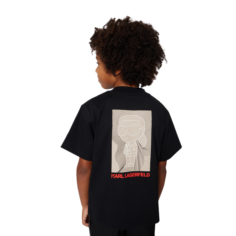 Heavy cotton jersey T-shirt KARL LAGERFELD KIDS 
                        BOY