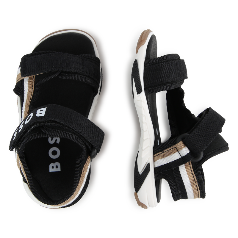 Striped Velcro sandals BOSS 
                    BOY