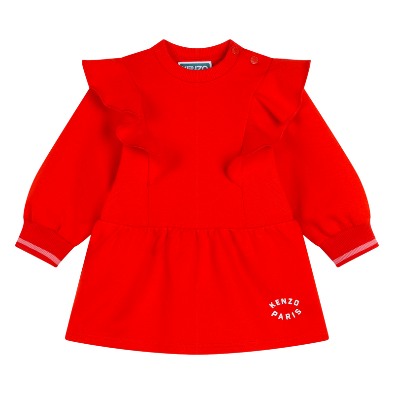 KENZO KIDS Ruffled Fleece Dress