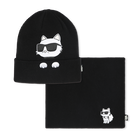 Hat & Neck Warmer Set KARL LAGERFELD KIDS 
                    GIRL