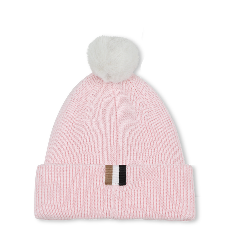 Knitted hat with pompom BOSS 
                    GIRL