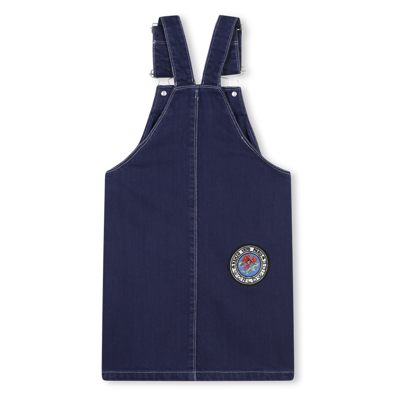 Cotton Overall Dress KENZO KIDS 
                    GIRL