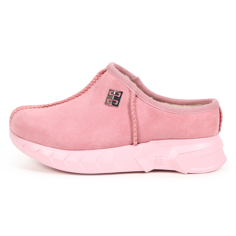 Fleece-Lined Leather Mules GIVENCHY 
                    GIRL