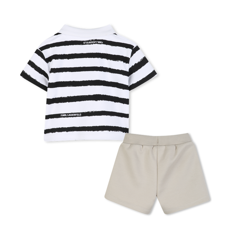 Cotton Outfit Set KARL LAGERFELD KIDS 
                        BOY