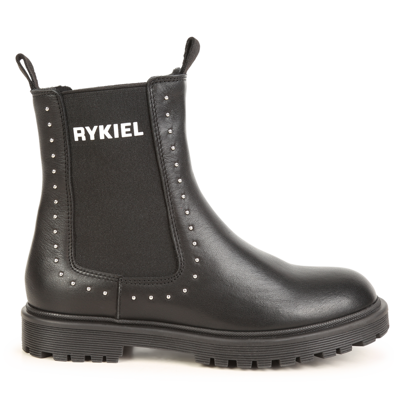 Leather ankle boots