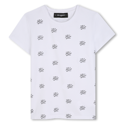 Short sleeve t-shirt KARL LAGERFELD KIDS GIRL
