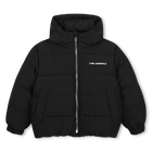 Hooded down jacket KARL LAGERFELD KIDS 
                    BOY