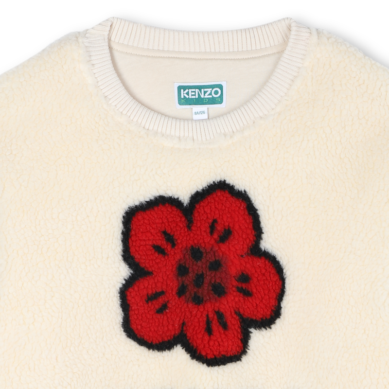 Fluffy fleece sweatshirt KENZO KIDS 
                        GIRL