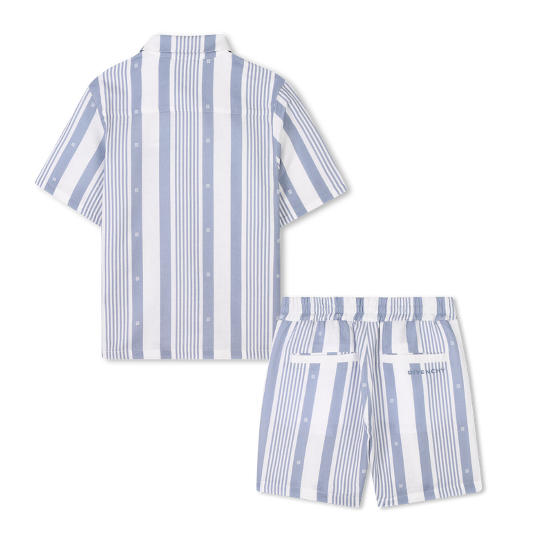 Linen blend shirt and shorts GIVENCHY 
                    BOY
