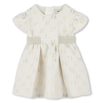 Formal jacquard dress KARL LAGERFELD KIDS GIRL